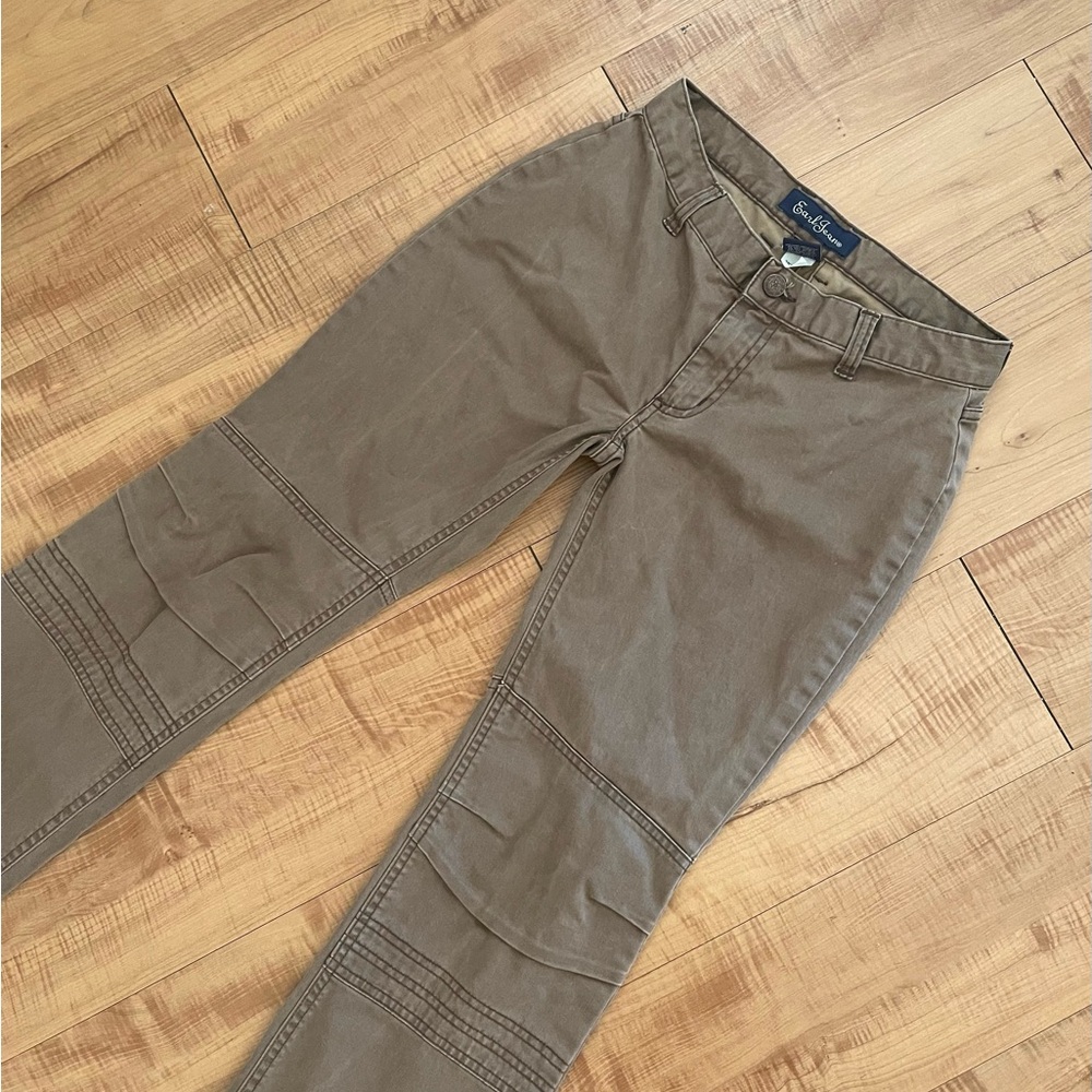 Low rise Moto Jeans in Taupe Brown Vintage Piece Y2K
